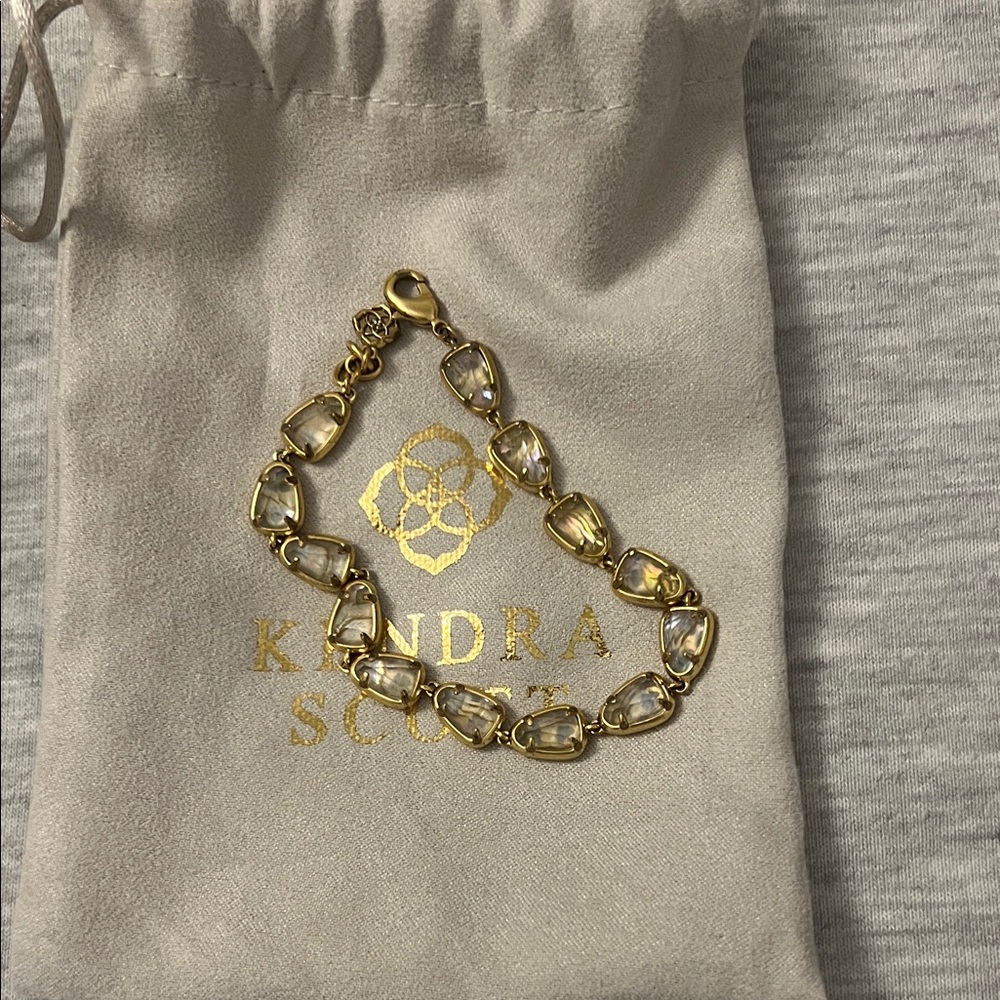 Kendra Scott Gold and Crystal Bracelet